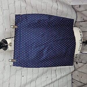 J. Crew Factory Pencil Skirt Navy/Red 2P NWT